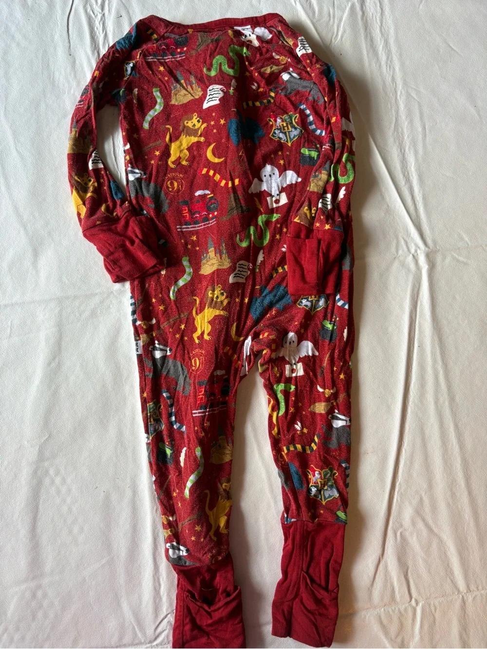 Little Sleepeies Harry Potter zipper sleeper size 6-12 months, red, gryffindor